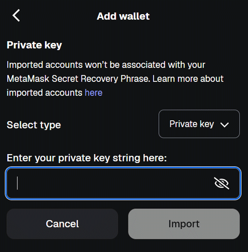 Enter QDAY Wallet Private Key